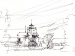 Holland_Harbour_Lighthouse_Tusche_Skizze